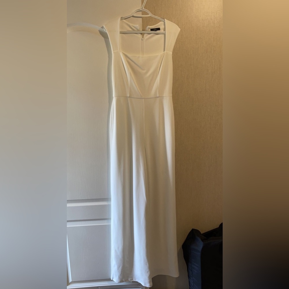 Lulu’s white jumpsuit